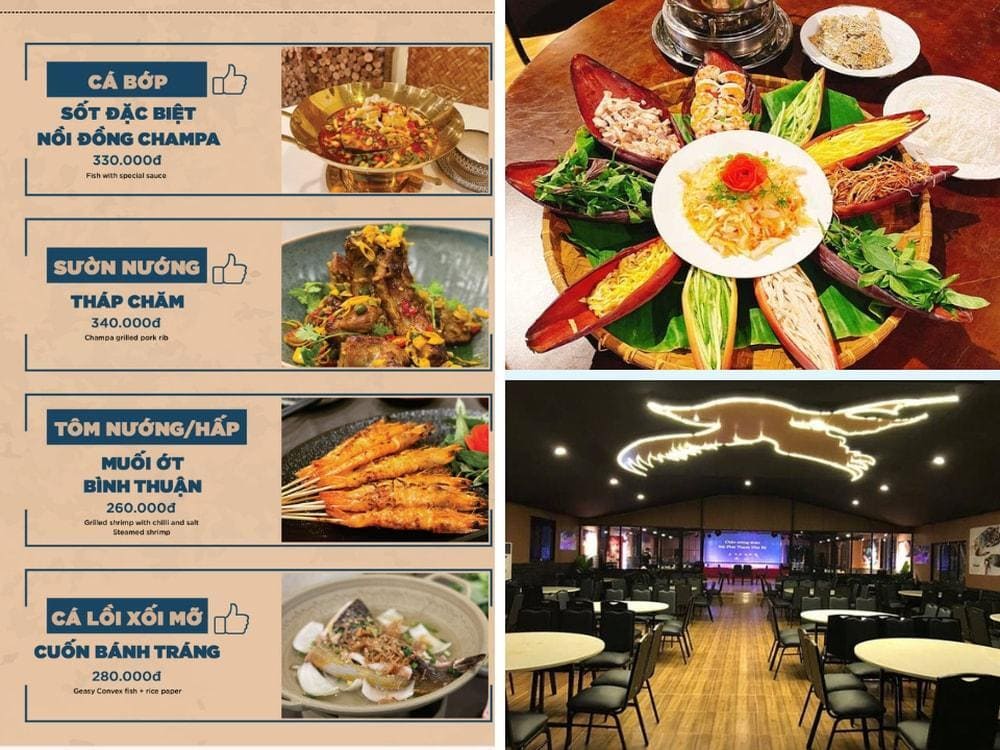 Nhà hàng sở hữu không gian sang trọng và menu phong phú (Nguồn: Nhà hàng Mũi Né Deli)